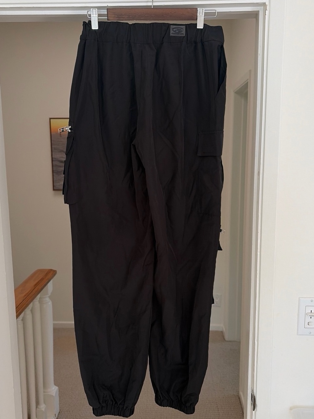 POSTER GIRL Black Cargo Pants with Silver Zippers - Picture 4 of 5